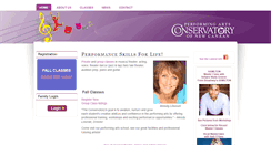 Desktop Screenshot of performingartsconservatory.com